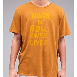NEW Graphic rock n roll saves lives Unisex tshirt